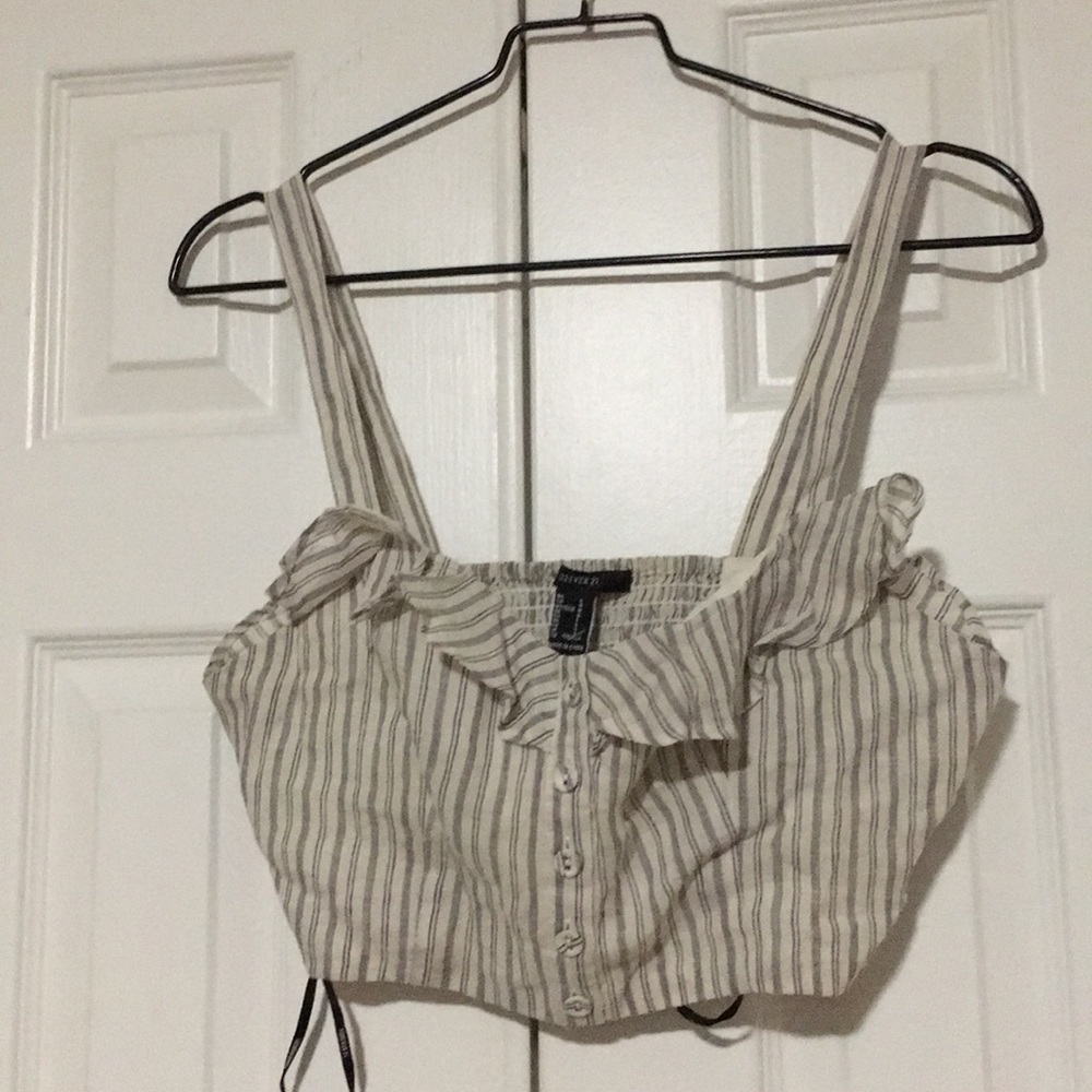 Woven crop top